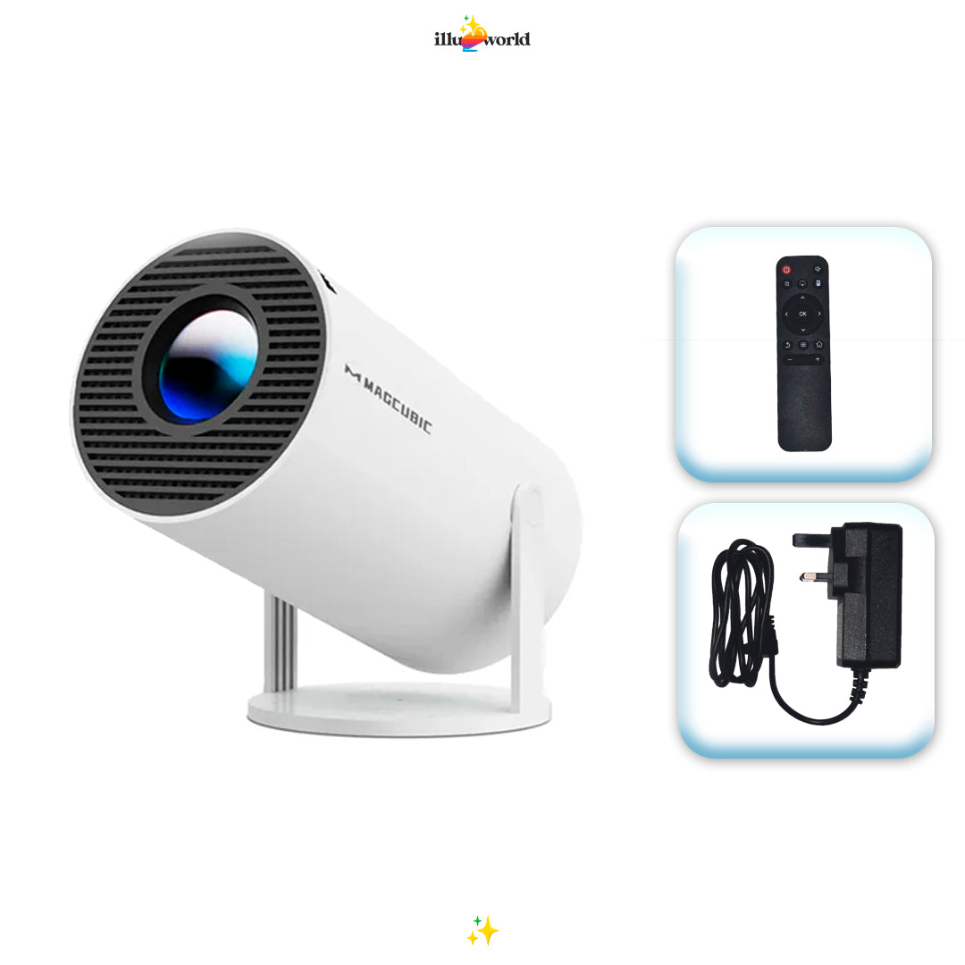 Mini Proyector Portátil HD IlluWorld – Cine en Casa Compacto