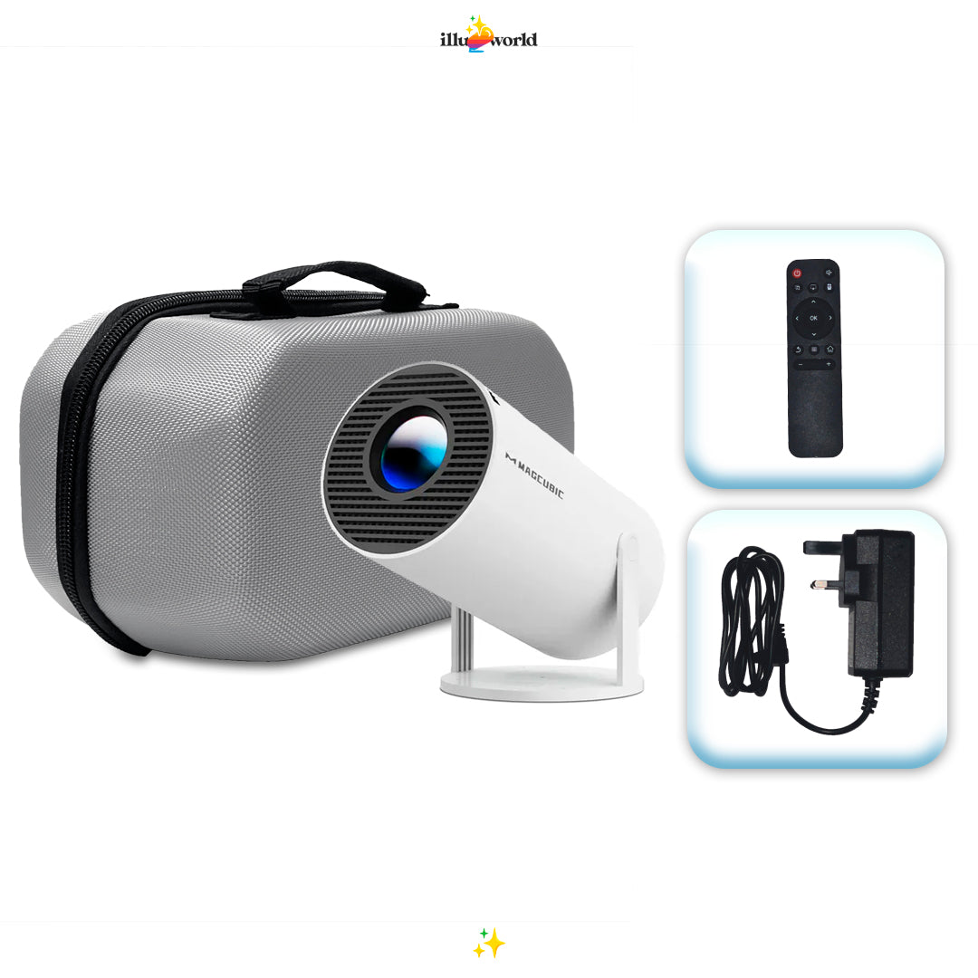 Mini Proyector Portátil HD IlluWorld – Cine en Casa Compacto